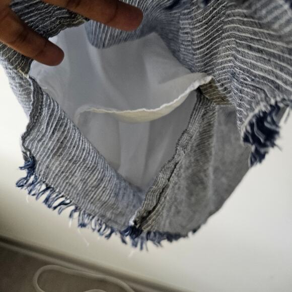 Beach Lunch Lounge Grey Button-Down Sleeveless Dress Shirt Size S - Picture 5 of 5